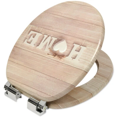 SEVICO Toilettensitz Toilettendeckel WC Sitz Klodeckel Absenkautomatik MDF Klobrille