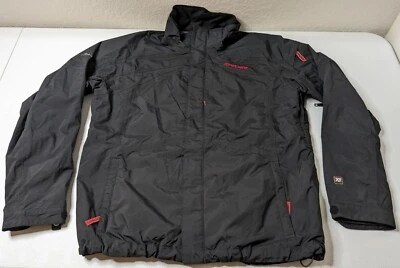 Chaqueta Spyder Para Hombre L Negra Cortavientos Cremallera Completa Manga Larga Foto 1 de 4