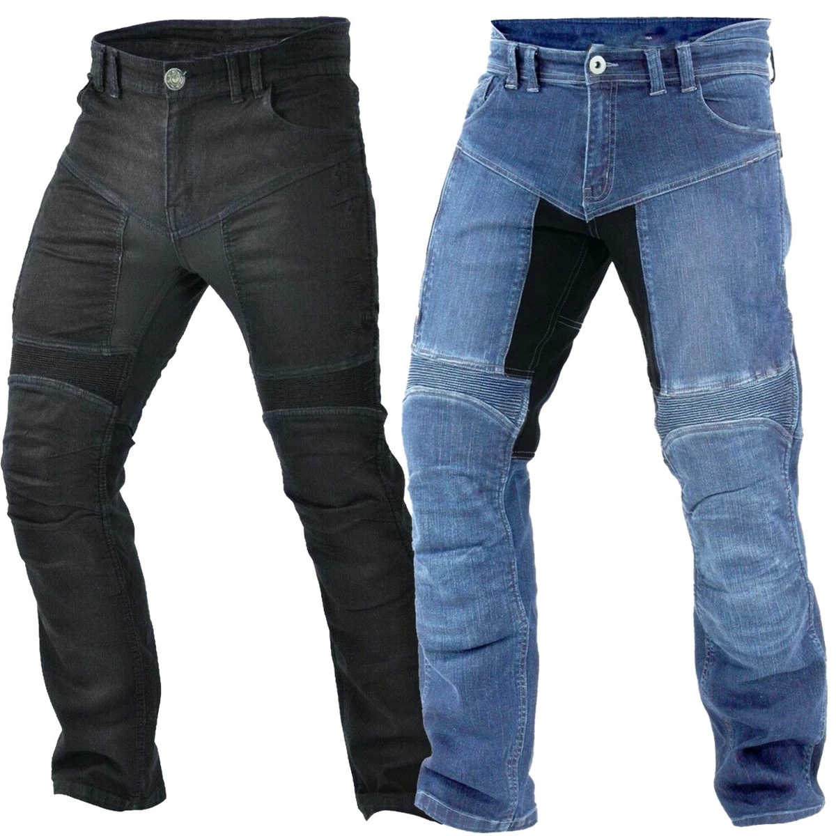 Herren-Motorradhose Mit CE-Protektoren – Wasserdicht, Atmungsaktiv, Mit Reflektierenden Streifen, Größe XL