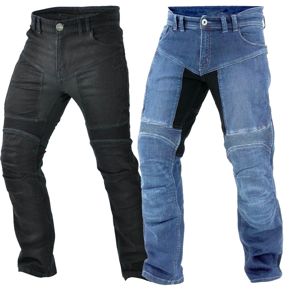 LP Herren Motorrad Jeans Motorradhose Denim mit Protektoren 30 - 42 inch
