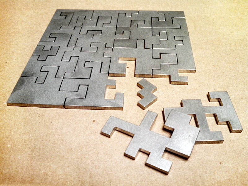 Laser Cut Solid Stainless Steel Puzzle - Image 1 of 4