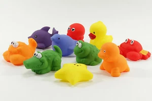 10x figuras de baño new juguete de agua juguete de baño 60 mm juguete  - Imagen 1 de 3