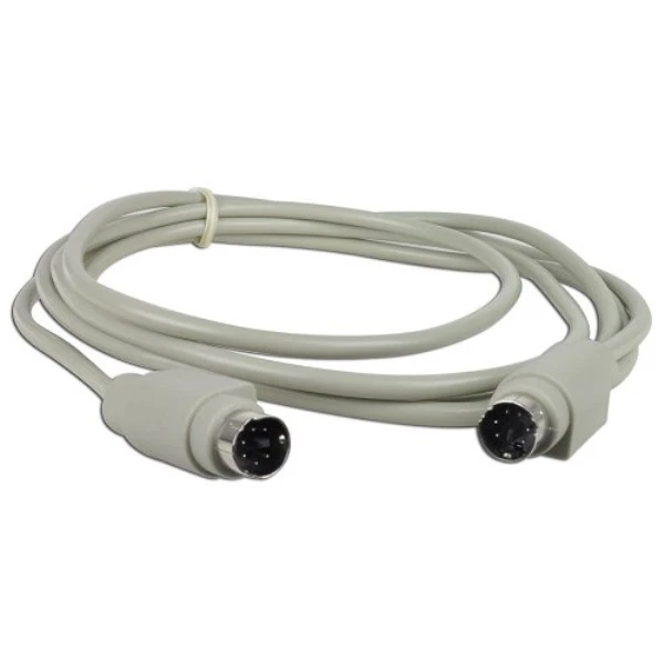 6' PS/2 (M) to PS/2 (M) Cable (Gray) - Bulk Cable - Image 1 of 1