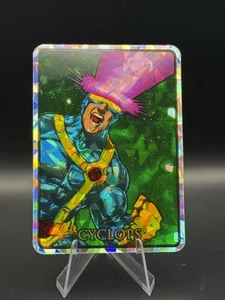1992 MARVEL MASTERPIECES NIGHTCRAWLER, CYCLOPS, VENDING MACHINE STICKER! PRISM! - Picture 1 of 1