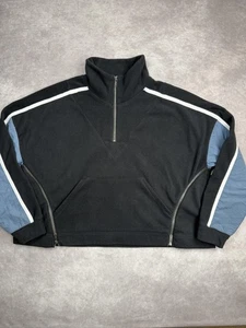 Sudadera Free People Movement para mujer pequeña negra media cremallera polar pulóver - Imagen 1 de 16