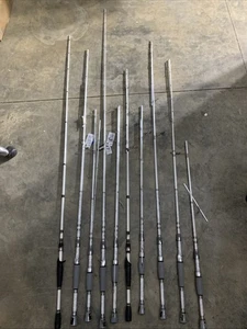 Menge 10 Johnny Morris Carbonlite Angelruten (FÜR TEILE ODER REPARATUR) (DEFEKT - Bild 1 von 7