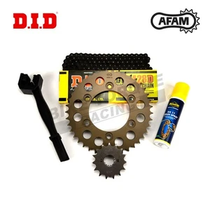 DID AFAM Chain & Sprocket Kit (Alloy Rear) fits Kawasaki KX100 1997 + Fit Kit - Picture 1 of 2