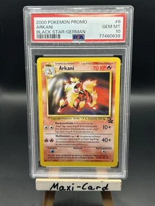 Pokemon Arcanine Arkani Black Star Promo #6 PSA 10 Gem Mint Deutsch POP 7 - Bild 1 von 2