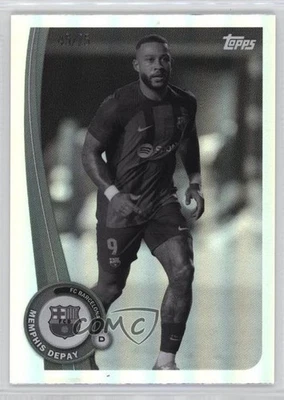 2022-23 Topps FC Barcelona Fan Set Black & White /75 Memphis Depay #BA-18 - Image 1 of 2