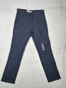 Levis 502 Taper Hybrid Cargos Stretch Pewter Blue Herren Hose 32x32 Neu mit Etikett - Bild 1 von 10