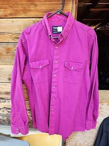 CAMISA VAQUERA WRANGLER HOMBRE WESTERN BOTÓN MANGA LARGA..MEDIANA.HECHA EN EE. UU.  - Imagen 1 de 3