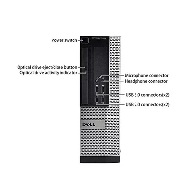 Dell OptiPlex 7010 Desktop Core i5 16GB Ram 240SSD Wi-Fi Windows 11 Office 365 - Image 1 of 4