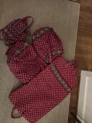 Vera Bradley Luggage Set Red - Image 1 of 4