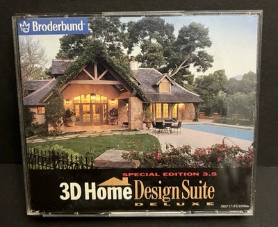 Broderbund 3D Home Design Suite Deluxe Special Edition 3.5 2000 - Image 1 of 2