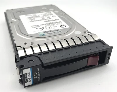 HP 625031-B21 3TB 6G 7.2K 3.5" SAS Dual Port Midline Hard Drive - 3YR Warranty - Image 1 of 3