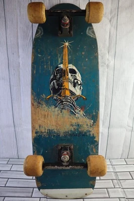 Powell Peralta 1978 Skull & Sword Skateboard Completo OG Ruedas Funcional Foto 1 de 4