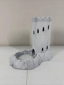 Silver Castle Dice Tower Randomizer: DND / Warhammer Dice Gaming Impreso en 3D - Imagen 1 de 4