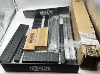 TRIPP-LITE SR4POST13 13U 4-POST OPEN FRAME RACK CABINET SQUARE HOLES - Image 1 of 3