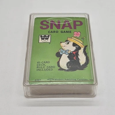 Juego de cartas Whitman Snap vintage completo en estuche - ¡NUEVO SELLADO! NOS Foto 1 de 4