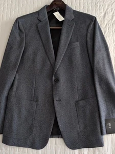 Banana Republic Mens Slim Fit Navy Blue Wool Birdseye Blazer Sport Jacket 42R - Picture 1 of 5