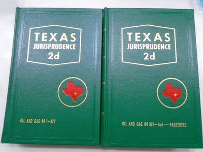 Texas Jurisprudence 2d Vol 42 and 43. Oil and Gas 1963 (Set Of 2 Books) - Image 1 of 4