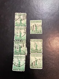 US Stamp , GPO ( GENERAL POST OFFICE CANCEL) 7 stamps - Picture 1 of 4