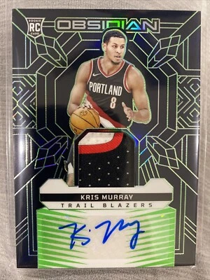 Kris Murray 2023-24 Panini Obsidian/25 RJIMUR RPA Auto Patch RC Green Etch🔥🏀💎 - Image 1 of 2