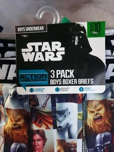 Children’s Star Wars Boxer Briefs Size Large 10 Action underwear Luke skywalker - Picture 1 of 10