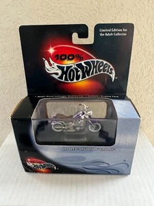 100% Hot Wheels Harley-Davidson Fatboy Black Box Limited Edition D77 - Picture 1 of 1