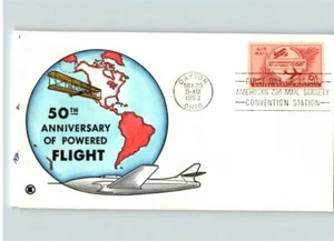 ¡Escasa! KNOBLE pintado a mano, correo aéreo C-47, 50 aniversario de vuelo motorizado, D - Imagen 1 de 1