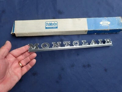 Emblema de placa de identificación Mercury "Montclair" 1966, ¡nuevo en stock! cuarto panel C6MY-6328818-A Foto 1 de 4