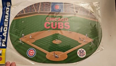 New Vinyl Chicago Cubs Set of 4 Placemats - Image 1 of 4