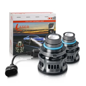 2PCS LED Laser Headlights Bulb Ice Blue White Yellow Projector Auto Fog Lights - Bild 1 von 12