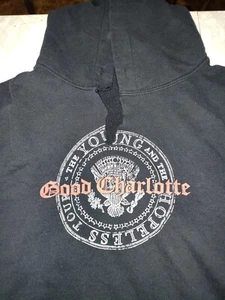 Good Charlotte The Young And The Hopeless Tour Hoodie Sweatshirt L Large LG Vtg - Picture 1 of 6
