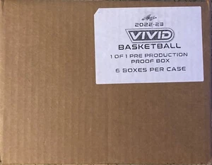 2022/23 LEAF VIVID BASKETBALL 1/1 PROVA PRE PRODUZIONE SIGILLATA 6 SCATOLE CARICATE! - Foto 1 di 1