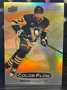 2024-25 Upper Deck Allure - CFL-14 Bryan Rust - Color Flow Orange-Yellow - Picture 1 of 2