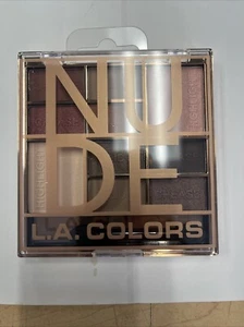 L.A. Colors Block 10 Color Eyeshadow Palette - NUDE New # Ces135 - Picture 1 of 2