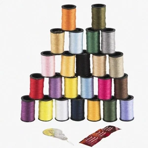 RainbowStitch 24: Vibrant Polyester Thread Collection - Picture 1 of 7