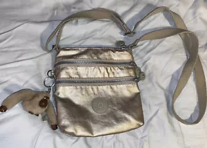 KIPLING KEIKO METALLIC CROSSBODY MINI BAG, QUARTZ METALLIC-AC8103 - Picture 1 of 5