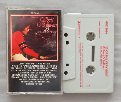 Gilbert O'Sullivan: 20 Of The Very Best (greatest hits of). Cassette Tape. - Image 1 of 2