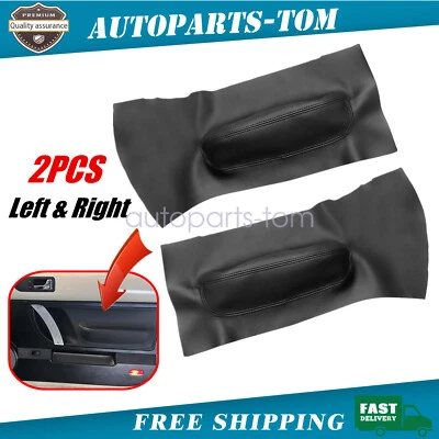 Cubierta de tarjetas de inserción de panel de puerta (solo pieza de cuero) negra para VW Beetle 1998-2010 Foto 1 de 4