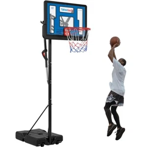 Basketball Hoop Outdoor/Indoor Portable Basketball Goal Court 10ft Teens/Adults - Picture 1 of 11