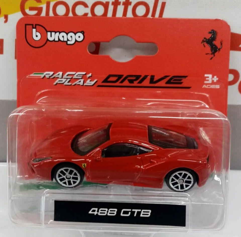 BURAGO 1/64 - FERRARI 488 GTB RED - Immagine 1 di 1