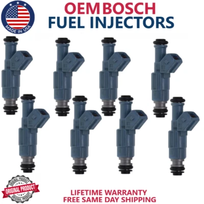 Inyectores de combustible X8 OEM BOSCH para Ford Crown Victoria 1997, Mercury Grand Marquis Foto 1 de 4