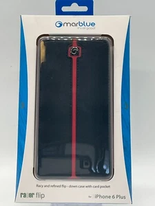 MarBlue Racer Smartphone Flip Case for iPhone 6 Plus Black/Red A6RF51B *NEW* - Picture 1 of 9