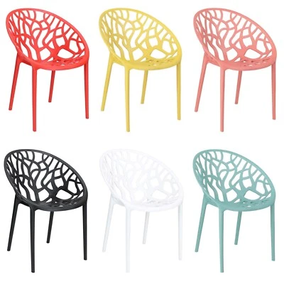 Sedia Poltroncina JUNGLE in Polipropilene Moderna Design Impilabile - Immagine 1 di 2