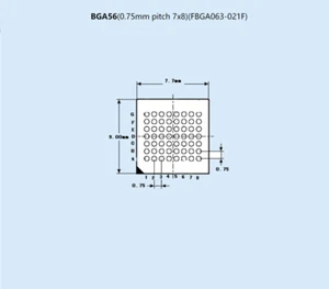 WL-BGA56-E143 BGA56(0.75mm pitch 7x8) Socket  For Wellon Programmer 0.75mm pitch - Picture 1 of 1