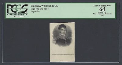 Argentina Vignette Die Proof N. Pena Used 20 Pesos 1-8-1873 PS655 - Image 1 of 2