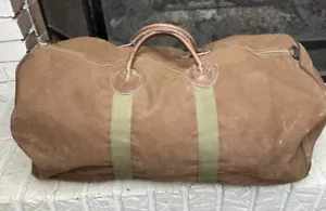 Vintage LL Bean Duffel Weekend Bag Freeport, Maine Talon Zipper 1970’s - Picture 1 of 21