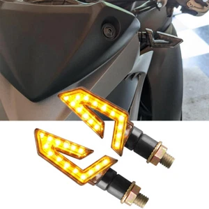 2X For Suzuki GSXS1000 750 600 Motorcycle LED Turn Signal Amber Lights Blinker - Picture 1 of 7